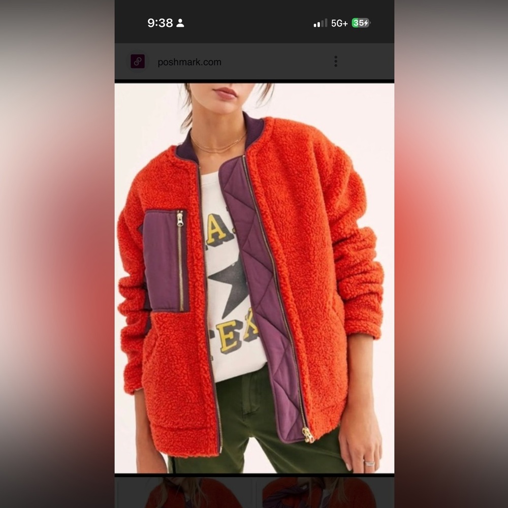 We The Free Rivington Fleece Sherpa Jacket Women’s Medium